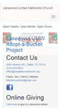 Mobile Screenshot of mylakewoodchurch.org